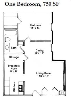 1BR/1BA - Hunter Woods Apartments