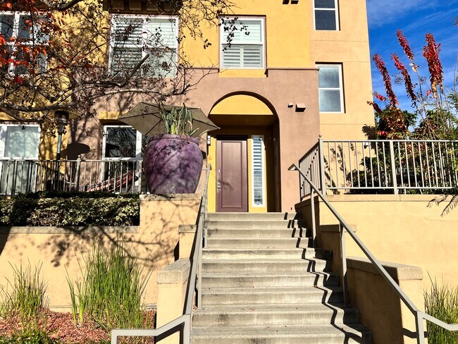 Exterior of the home - accessible from the street. End unit. - 89 E Commonwealth Ave