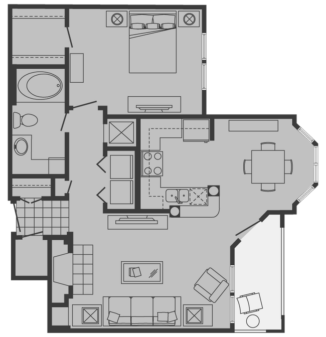Floorplan - SaddleBrook Apartments
