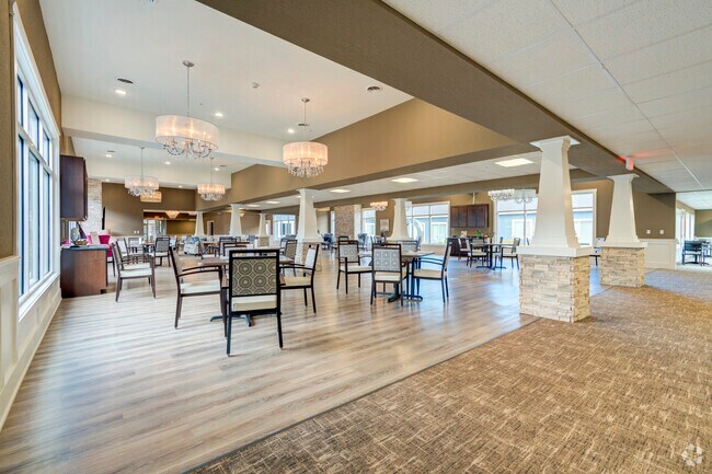 Main Dining Room - Hampton Manor of Van Buren - Senior Living