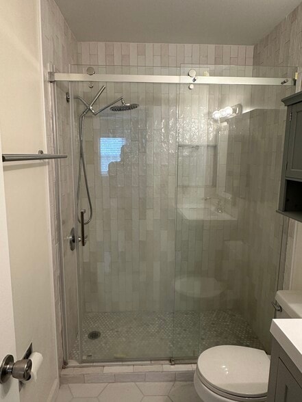 Renovated master bathroom shower - 1177 Church St