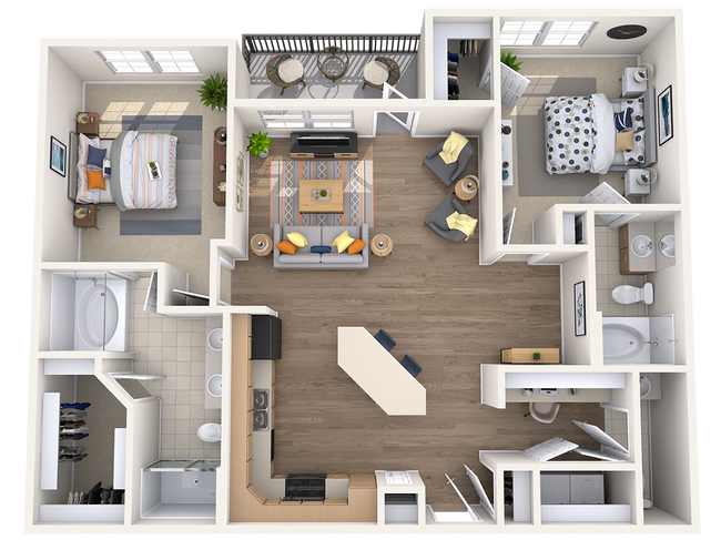 Floorplan - The Beverly Austin