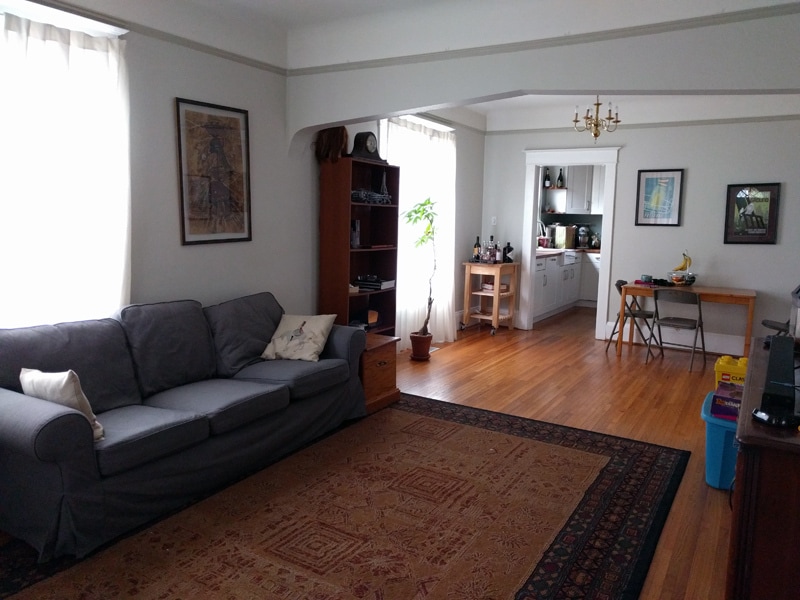 Standing in front door looking into living and dining rooms. - 2400 North Schofield Street