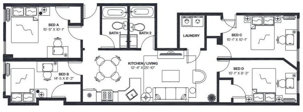 Building Photo - Room in Shared 4 bed/2 bath home