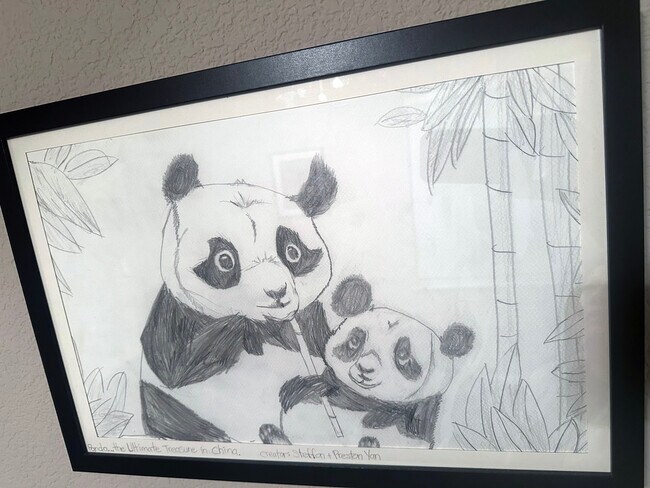 Art Painting of Pandas - 9316 Caulfield Dr