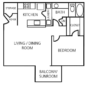 A Floor Plan - Stone Ridge at Germantown Falls