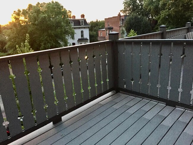 Deck overlooking Benton Place - 2051 Park Ave