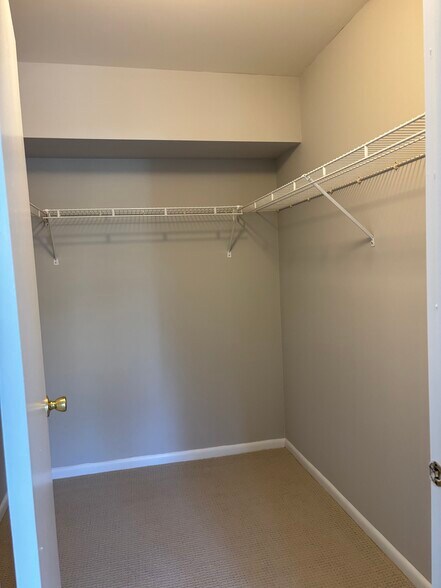 The walk-in closet - 201 Salem Ct