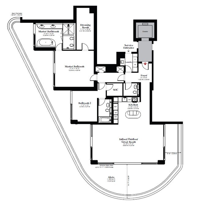 2BR/2BA - Faena House