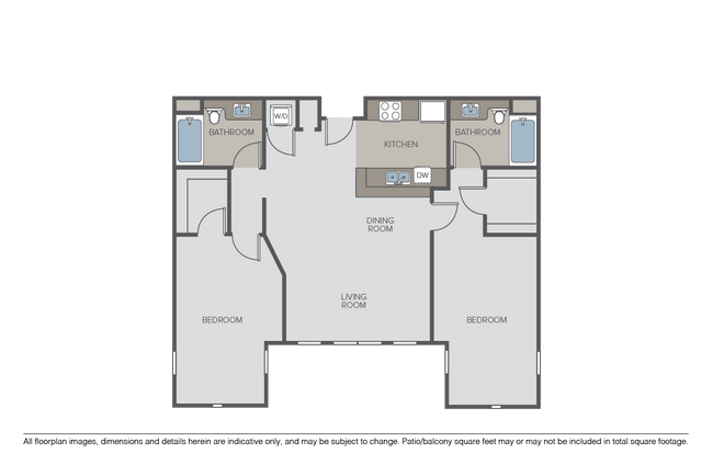 Plan B1 - 2 Bed / 2 Bath - 101 San Fernando