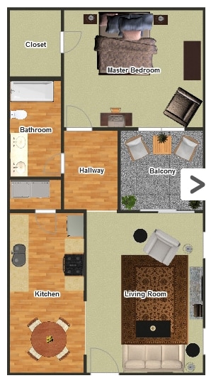Deluxe 1 BR / 1 BA - Sunnyview Apartments