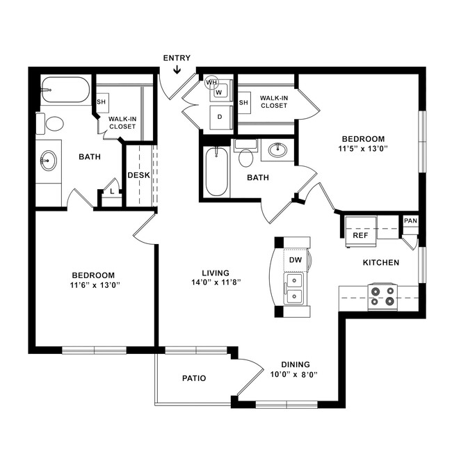 Floorplan - Lodge at Guadalupe Apartments LP