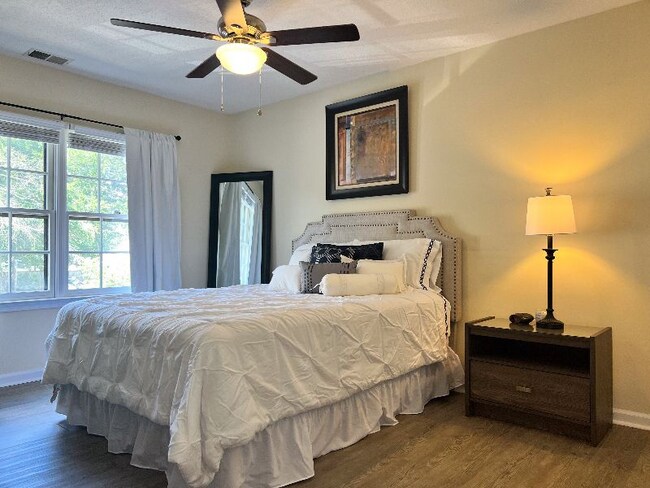 Master Bedroom: Queen Size Bed, Credenza, Nightstand, TV, Closet - 704 Rapidan River Ct