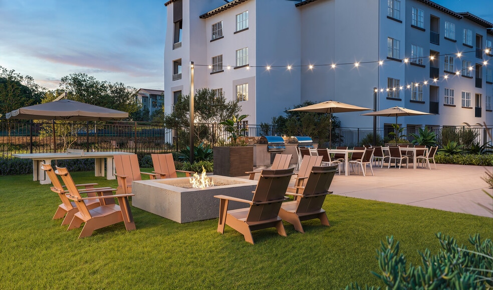 Outdoor Fire Pit and Seating and BBQ Stations - Montessa Heights