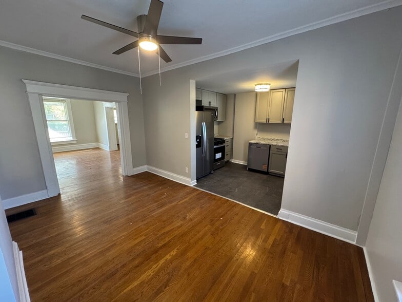 living room looking into kitchen - 1210 Dennison Ave