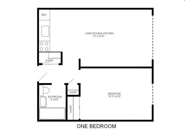 1BR/1BA - Astor Place Apartments