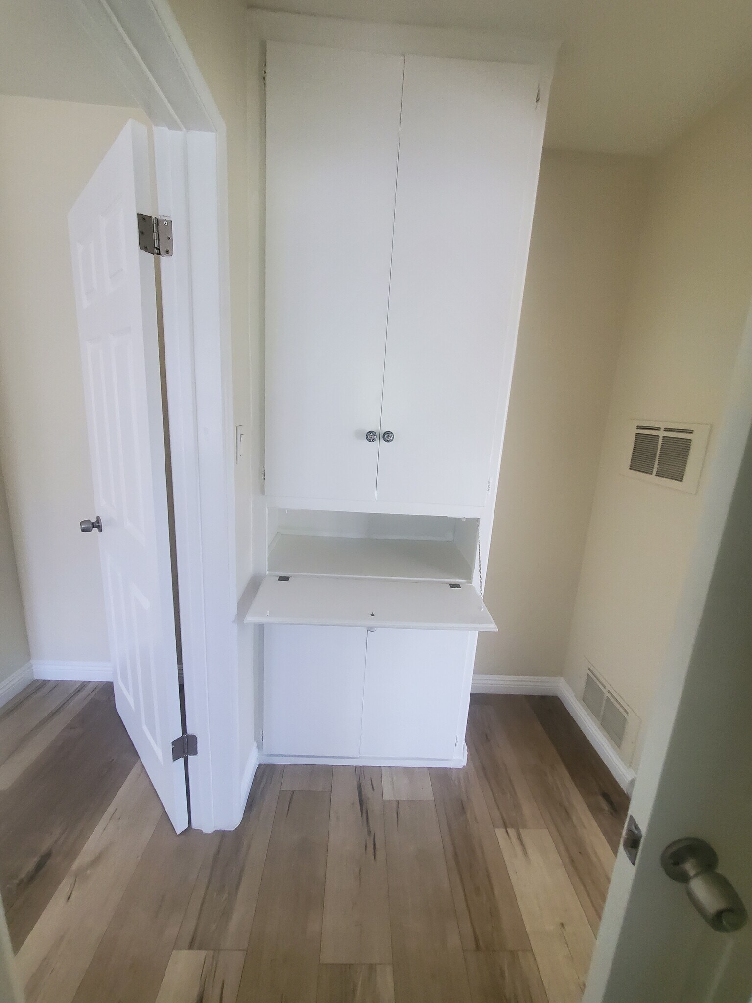 hallway closet w desk - 13527 Burbank Blvd