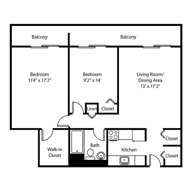 Floorplan - Cambridge Towers