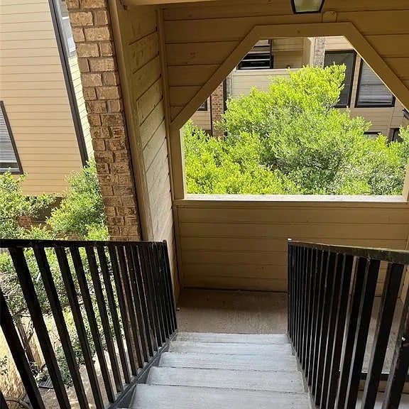 Exit from 3rd floor unit - 3022 Forest Ln