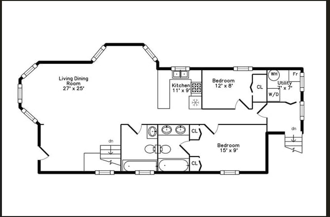Floorplan - 3436 N Ridgeway Ave