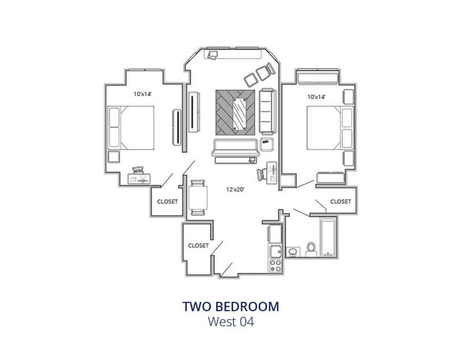 Two Bedroom One Bath West 04 - Westbury