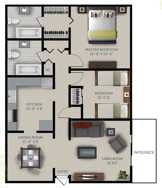 Floorplan - Century Plaza Apartments