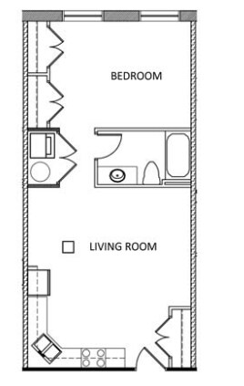 1BR/1BA - The Hancock Building