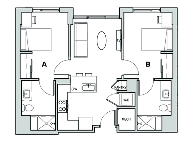 2x2 A - Student Housing | Identity Miami