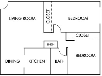 2BR/1BA - La Hacienda