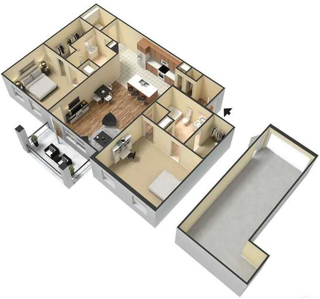 Floorplan - Meridian Park Apartments