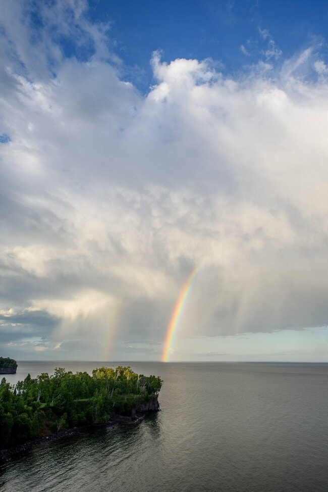 Rainbows over the lake (taken from the property) - 6012 Highway 61