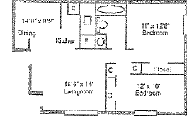 2BR/1BA - Pine Tree Apartments