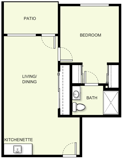 1BR/1BA - The Lodge at White Bear