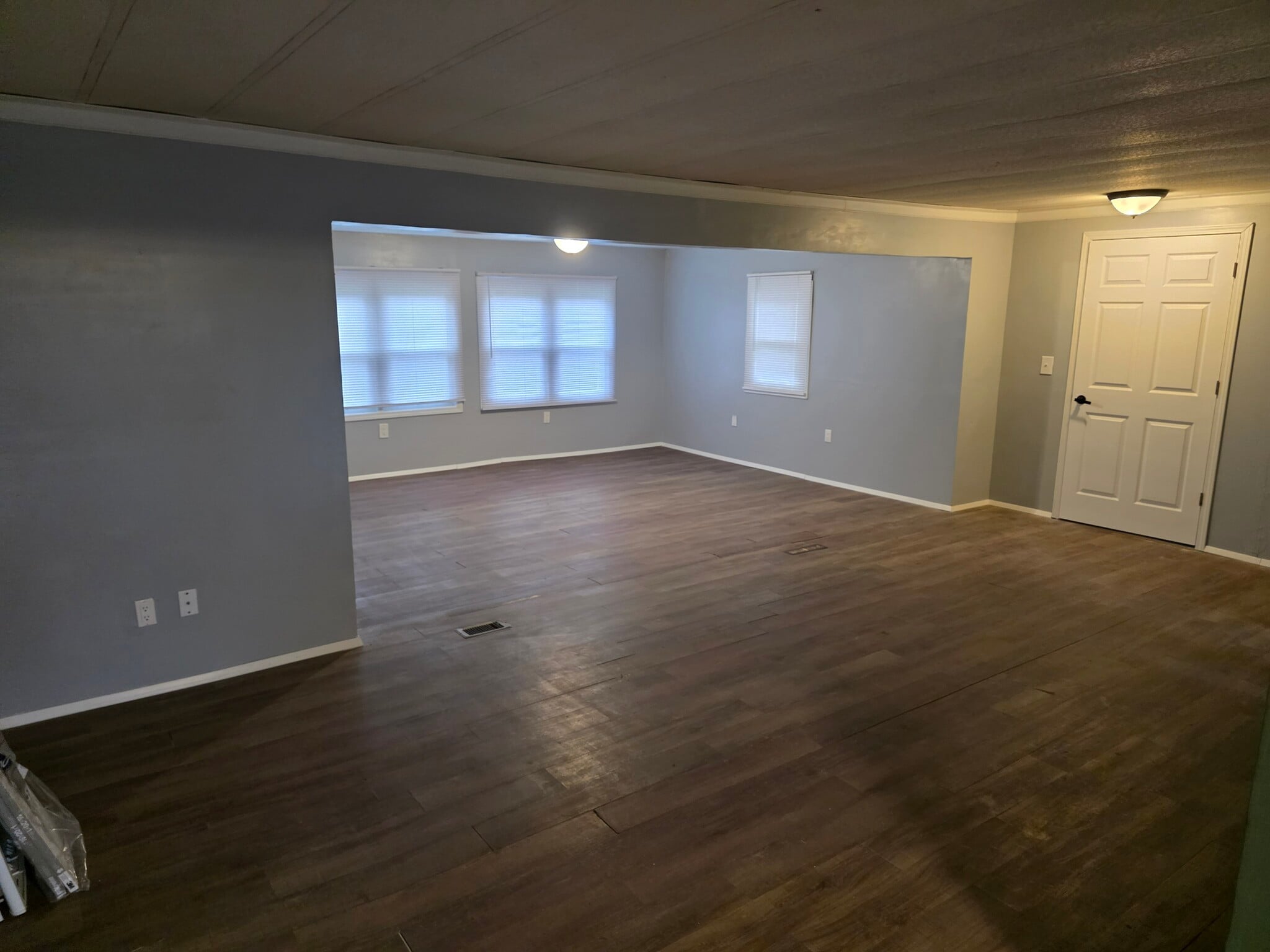 Living room from mud room - E3338 690th Ave