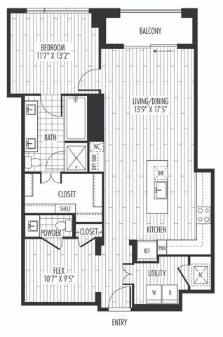 A6 Floor Plan - The Residences at La Colombe d'Or