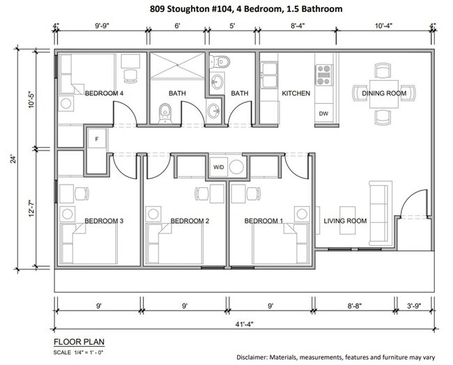 Floorplan - 809 W Stoughton St