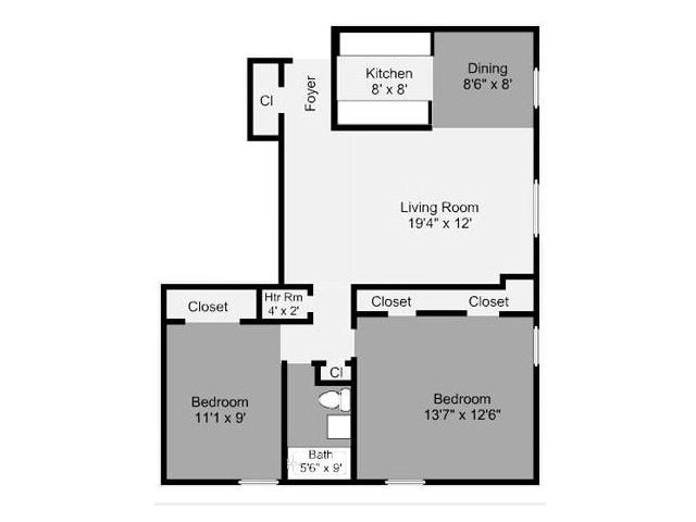 2 BD - Pine Manor Apartments