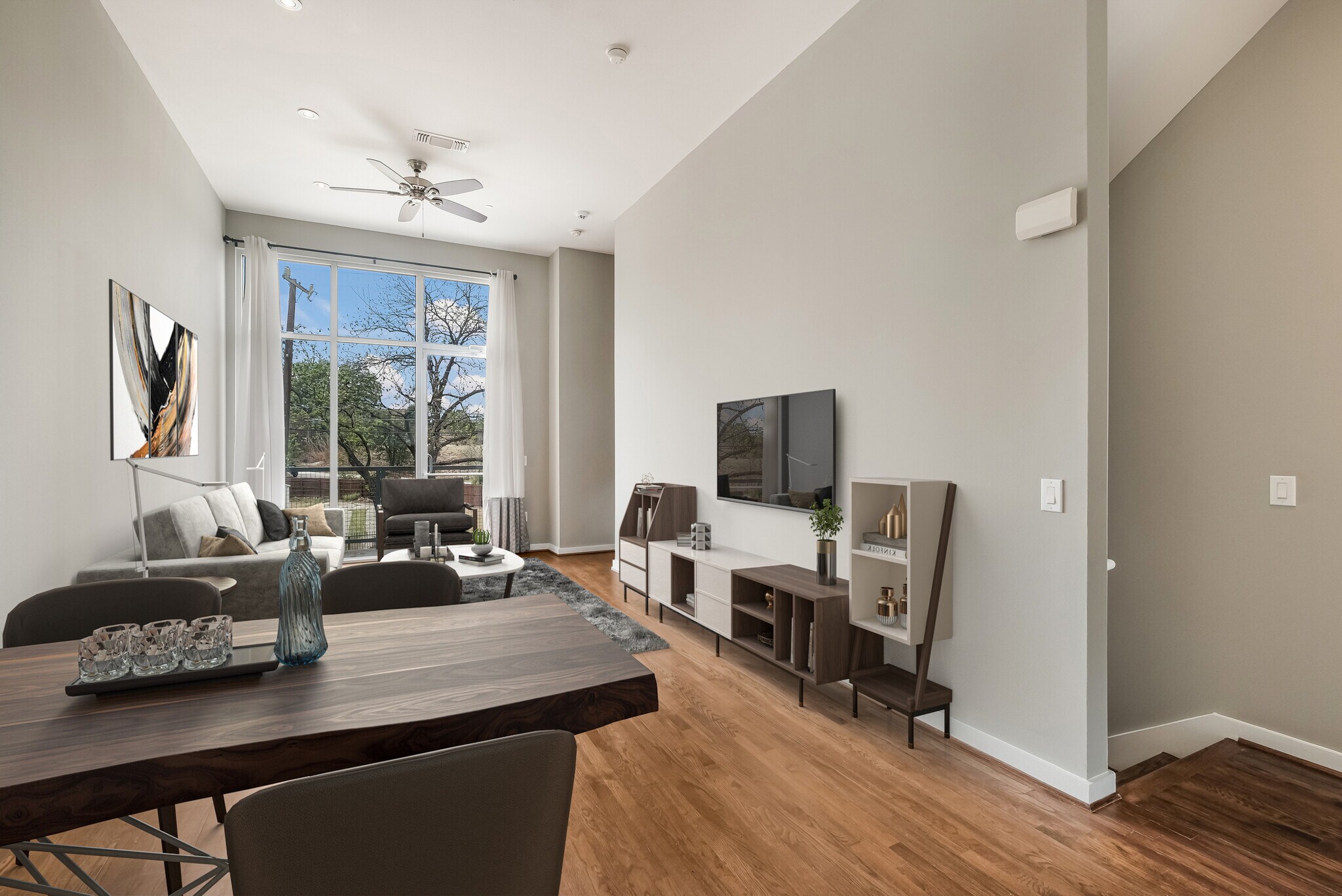 Living and Dining Room Open Concept - 1132 E Quincy St