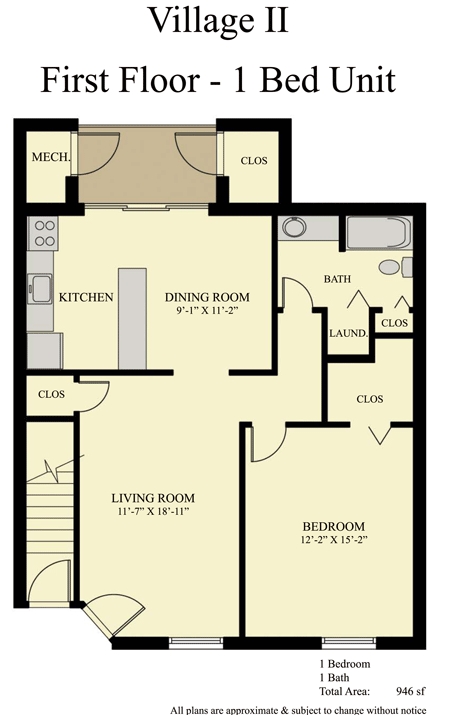 1BR/1BA - Salem Village 2