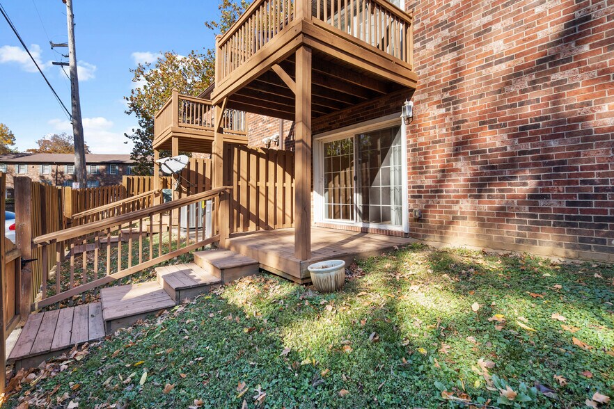 fenced yard with covered patio - 747 N Hite Ave