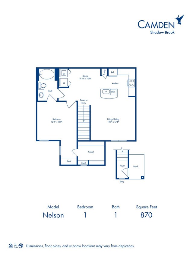 Floorplan - Camden Shadow Brook