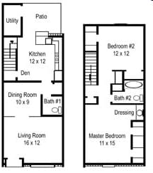 2BR/2.5BA - Townhomes at Montgomery