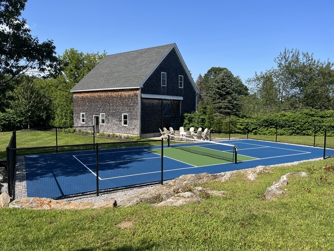 Brand new Pickle ball court. Summer 2023. - 96 Spurwink Rd