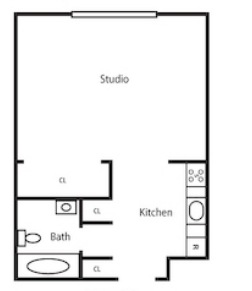 0BR/1BA - 28 West Apartments List