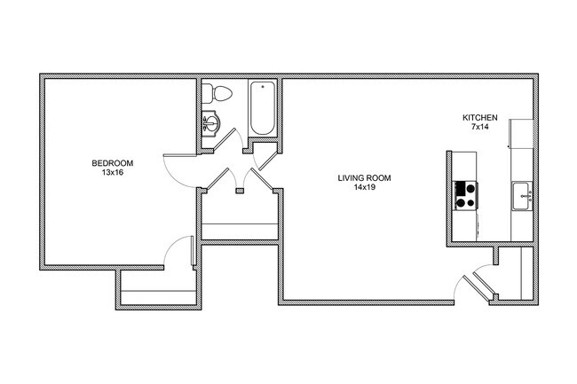1 Bedroom - Stanton