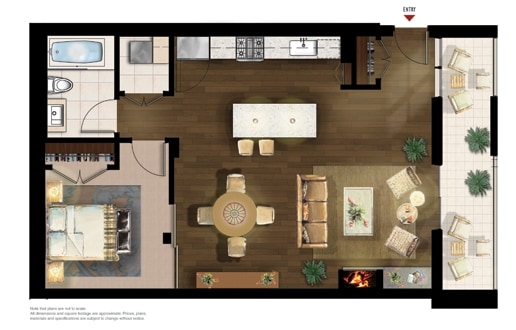 1BR/1BA - The Walnut