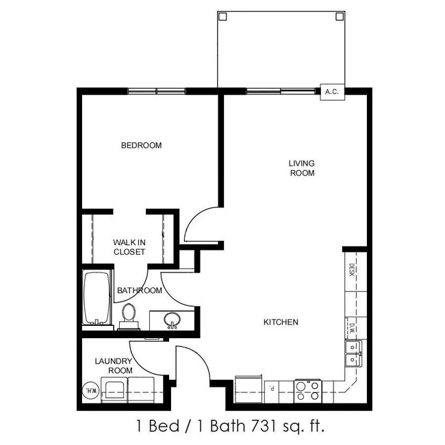 Floorplan - Gateway Apartments