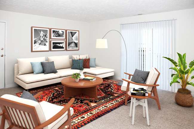Living Room - Jasper Place Apartments