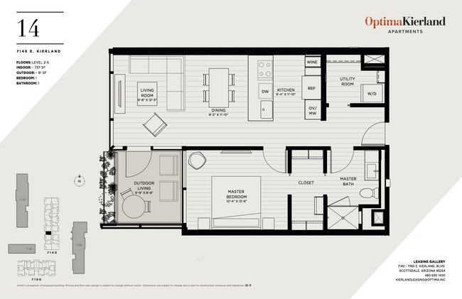 Floorplan - Optima Kierland Apartments