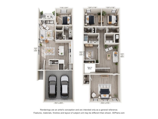 Floorplan - Juniper Pointe Townhomes